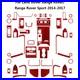 57Pcs Red Carbon Fiber Full Interior Kit Cover Trim For Land Rover Range Rover