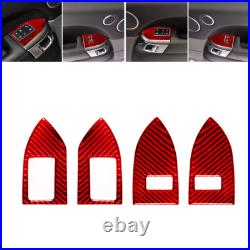 57Pcs Red Carbon Fiber Full Interior Kit Cover Trim For Land Rover Range Rover