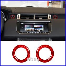 57Pcs Red Carbon Fiber Full Interior Kit Cover Trim For Land Rover Range Rover
