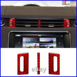 57Pcs Red Carbon Fiber Full Interior Kit Cover Trim For Land Rover Range Rover