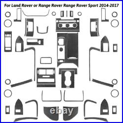 59Pcs Carbon Fiber Interior Full Cover Trim For Land Range Rover Sport 2014-2017 59Pcs Carbon Fiber Interior Full Cover Trim For Land Range Rover Sport 2014-2017