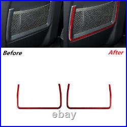 59Pcs Carbon Fiber Interior Full Cover Trim For Land Range Rover Sport Red RHD