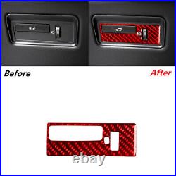 59Pcs Carbon Fiber Interior Full Cover Trim For Land Range Rover Sport Red RHD