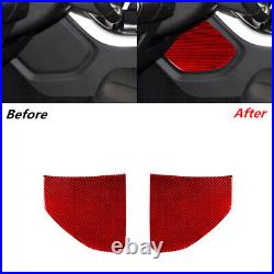 59Pcs Carbon Fiber Interior Full Cover Trim For Land Range Rover Sport Red RHD