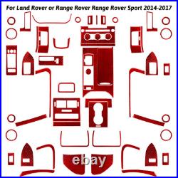 59X For LR Range Rover Sport 14-17 Interior Full Set Kit Trim Cover Carbon Fiber