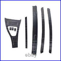 5D Interior Glossy Carbon Fiber Wrap Trim Decal Fit For BMW 3 Series E90 2005-13