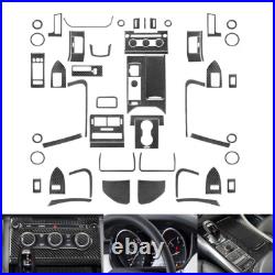 60Pcs For Land Rover Range Rover Sport 14-17 Carbon Fiber Interior Full Set Trim