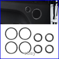 60Pcs For Land Rover Range Rover Sport 14-17 Carbon Fiber Interior Full Set Trim