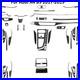 61Pcs Carbon Fiber Full Interior Kit Cover Trim For Audi A4 B9 2017-2019