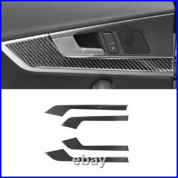 61Pcs Carbon Fiber Full Interior Kit Cover Trim For Audi A4 B9 2017-2019