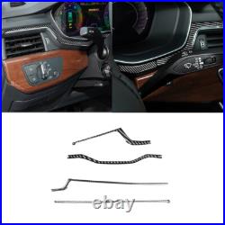 61Pcs Carbon Fiber Full Interior Kit Cover Trim For Audi A4 B9 2017-2019