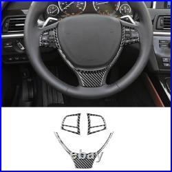 61Pcs Carbon Fiber Full Interior Kit Cover Trim For BMW 6 Series F12 F13
