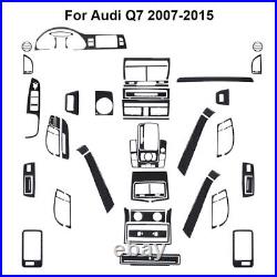 63Pcs Carbon Fiber Full Interior Kit Cover Trim For Audi Q7 2007-15