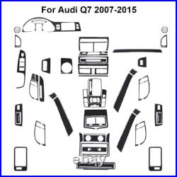 63Pcs Carbon Fiber Full Interior Kit Cover Trim For Audi Q7 2007-15