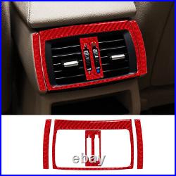 64PCS For BMW X3 F25 X4 F26 Red Carbon Fiber Full Kits Interior Trim