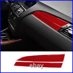 64PCS For BMW X3 F25 X4 F26 Red Carbon Fiber Full Kits Interior Trim