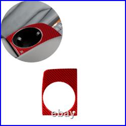 65pcs For Audi Q7 2007-15 Red Carbon Fiber Interior Full Kits Trim