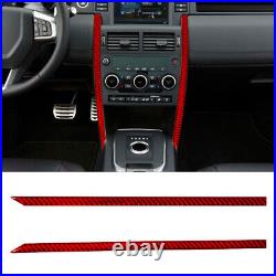 66Pcs Red Carbon Fiber Full Interior Cover Trim For Land Rover Discovery Sport