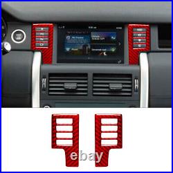 66Pcs Red Carbon Fiber Full Interior Cover Trim For Land Rover Discovery Sport