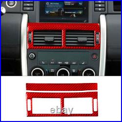 66Pcs Red Carbon Fiber Full Interior Cover Trim For Land Rover Discovery Sport