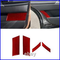 66x Red Carbon Fiber Full Interior Cover Trim For Land Rover Discovery Sport RHD