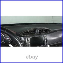 6Pcs/kit Carbon Fiber ABS Interior Trim Cover Fit For Toyota 86 Subaru BRZ