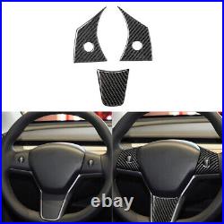 71Pcs Interior Full Set Cover Carbon Fiber Trim For Tesla Model Y 3 2017-2022