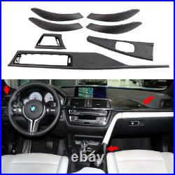 7PCS CARBON FIBER ALCANTARA INTERIOR TRIM LHD For BMW F30 F31 F34 51952230351