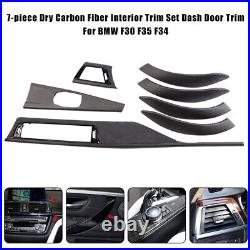 7PCS CARBON FIBER ALCANTARA INTERIOR TRIM LHD For BMW F30 F31 F34 51952230351