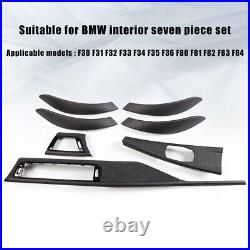 7PCS CARBON FIBER ALCANTARA INTERIOR TRIM LHD For BMW F30 F31 F34 51952230351