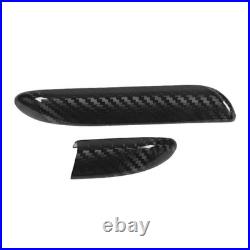 7PCS Car Interior Console Trim 3K Glossy Carbon Fiber RS Style Smooth