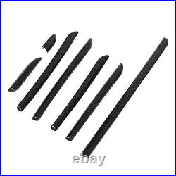 7PCS Car Interior Console Trim 3K Glossy Carbon Fiber RS Style Smooth Surfac SLS 7PCS Car Interior Console Trim 3K Glossy Carbon Fiber RS Style Smooth Surfac SLS