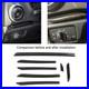 7PCS Car Interior Console Trim 3K Glossy Carbon Fiber RS Style Smooth Surfac SLS