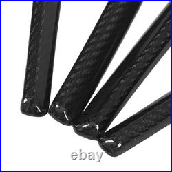 7PCS Car Interior Console Trim 3K Glossy Carbon Fiber RS Style Smooth Surfac SLS
