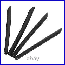 7PCS Car Interior Console Trim 3K Glossy Carbon Fiber RS Style Smooth Surfac SLS
