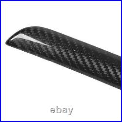 7PCS Car Interior Console Trim 3K Glossy Carbon Fiber RS Style Smooth Surfac SLS