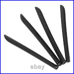 7PCS Car Interior Console Trim 3K Glossy Carbon Fiber RS Style Smooth Surfac SLS