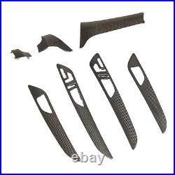 7PCS Carbon Fiber Center Console Panel Interior Trims For Benz GLE43 GLE63 15-19