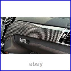 7PCS Carbon Fiber Center Console Panel Interior Trims For Benz GLE43 GLE63 15-19