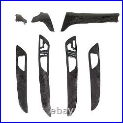 7PCS Carbon Fiber Center Console Panel Interior Trims For Benz GLE43 GLE63 15-19