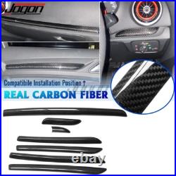 7pcs For Audi A3 8V S3 14-18 Car Interior Door Panel Decor Trim Real Carbon RHD 7pcs For Audi A3 8V S3 14-18 Car Interior Door Panel Decor Trim Real Carbon RHD