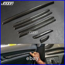 7pcs For Audi A3 8V S3 14-18 Car Interior Door Panel Decor Trim Real Carbon RHD 7pcs For Audi A3 8V S3 14-18 Car Interior Door Panel Decor Trim Real Carbon RHD