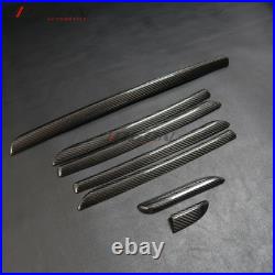 7pcs For Audi A3 8V S3 14-18 Car Interior Door Panel Decor Trim Real Carbon RHD 7pcs For Audi A3 8V S3 14-18 Car Interior Door Panel Decor Trim Real Carbon RHD