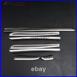 7pcs For Audi A3 8V S3 14-18 Car Interior Door Panel Decor Trim Real Carbon RHD 7pcs For Audi A3 8V S3 14-18 Car Interior Door Panel Decor Trim Real Carbon RHD
