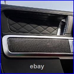 8×Real Carbon Fiber Car Interior kit Cover Trim Fit Benz G class G500 G63 AMG