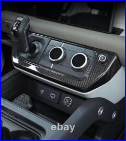 8PCS Real Carbon Fiber Interior Set Kit Panel Trim For Land Rover Defender 2020+