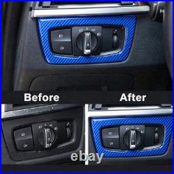 8Pcs Carbon Fiber Interior Cover Stickers Fit BMW 3 Series 2013-2018 F30 F31