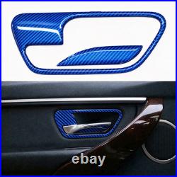 8Pcs Carbon Fiber Interior Cover Stickers Fit BMW 3 Series 2013-2018 F30 F31