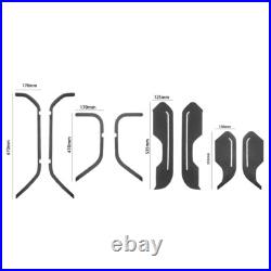 8Pcs Carbon Fiber Interior Door Panel Cover Trim For Jeep Wrangler JL Gladiator 8Pcs Carbon Fiber Interior Door Panel Cover Trim For Jeep Wrangler JL Gladiator