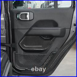 8Pcs Carbon Fiber Interior Door Panel Cover Trim For Jeep Wrangler JL Gladiator 8Pcs Carbon Fiber Interior Door Panel Cover Trim For Jeep Wrangler JL Gladiator